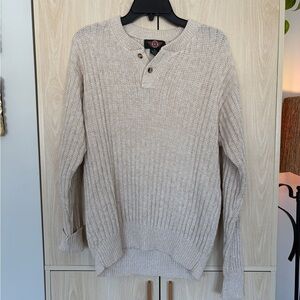 Vintage Knit Henley sweater